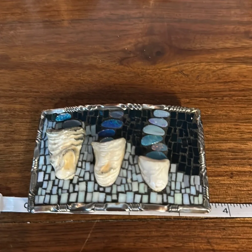 - Paul Pearman signed and numbered belt buckle. Beach BLues “159